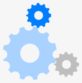 Blue Gears Svg Clip Arts - Blue Gears Clipart, HD Png Download, Free Download