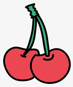 Cherry Vector Png - Cherry Png Doodle, Transparent Png, Free Download