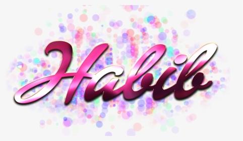 Habib Name Logo Bokeh Png - Graphic Design, Transparent Png, Free Download