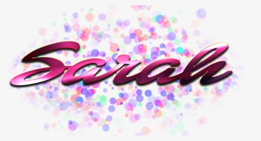 Sarah Name Logo Bokeh Png - Graphic Design, Transparent Png, Free Download
