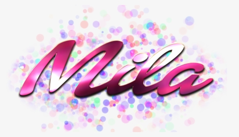 Mila Name Logo Bokeh Png - Meera Name, Transparent Png, Free Download