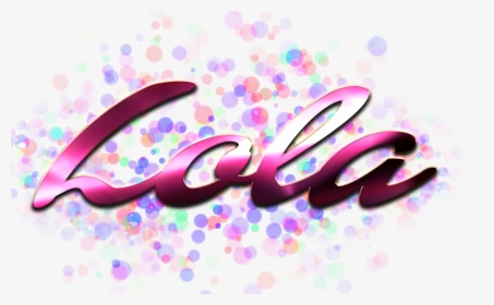 Lola Name Logo Bokeh Png - Trisha Name, Transparent Png, Free Download
