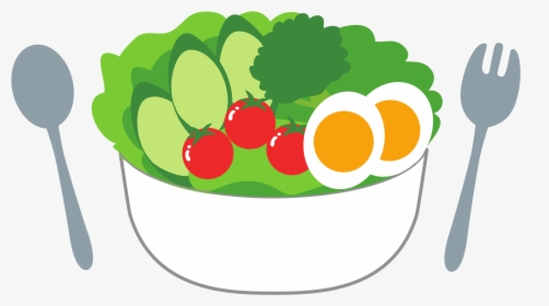 Salad With Fresh Tomatoes, Cucumber And Eggs Clip Arts - Green Salad Clipart Png, Transparent Png, Free Download