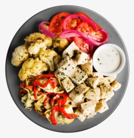 Greek Chicken Gyro Plate - Salad, HD Png Download, Free Download
