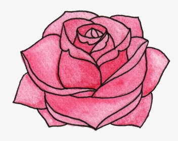 Garden Roses Floral Design Watercolor Painting Clip - Hand Animated Transparent Background, HD Png Download, Free Download