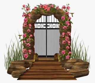 Transparent Garden Gate Clipart - Flower Gate Png, Png Download, Free Download