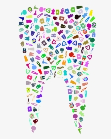 Tooth Icons Prismatic Clip Arts - Marketing Ideas Dental Ideas, HD Png Download, Free Download