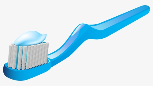 Toothbrush And Toothpaste Png Clip Art - Toothbrush With Toothpaste Png, Transparent Png, Free Download