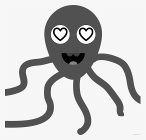Grayscale Octopus Clipart - Octopus, HD Png Download, Free Download