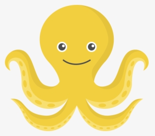 Clipart Food Octopus - Octopus Yellow, HD Png Download, Free Download