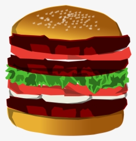 Burger With Space Clip Art, HD Png Download, Free Download