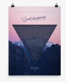 Great Awakening Pyramid Poster - Poster, HD Png Download, Free Download