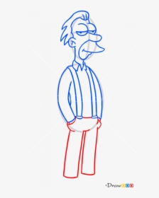 Simpsons Drawing Lenny - Sketch, HD Png Download, Free Download