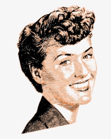 Happy Retro Vintage Free Picture - Vintage Happy Woman Png, Transparent Png, Free Download