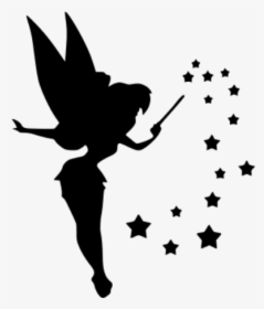 Tinkerbell 1 Decal Sticker - Tinkerbell Black And White, HD Png Download, Free Download
