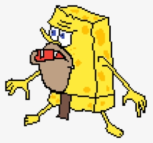 Primitive Spongebob Pixel Art, HD Png Download, Free Download