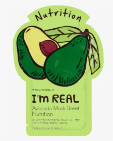 Tonymoly I M Real Avocado Mask Sheet Nutrition, HD Png Download, Free Download
