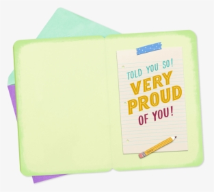 Very Proud Congratulations Card For Kid - Paper, HD Png Download, Free Download