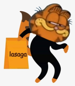 Garfield Garfielf Lasaga Lasagna Meme Shitpost Hes - Garfield Memes Lasaga, HD Png Download, Free Download