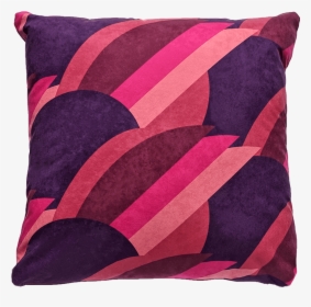 Patterned Faux Suede Purple Throw Pillow - Cushion, HD Png Download, Free Download