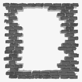 Simple Black Frame Png - Black Brick Wall Frame, Transparent Png, Free Download