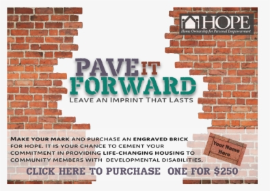 Pave It Forward Brick, HD Png Download, Free Download