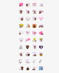 Brown & Cony Custom Stickers Line Sticker Gif & Png - Stickers Cony And Brown Gif, Transparent Png, Free Download