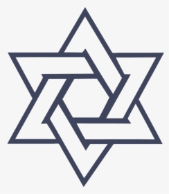 Star Of David Png - Six Point Star Drawing, Transparent Png, Free Download