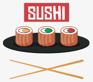 Orange,line,sushi - Png Download Sushi Png, Transparent Png, Free Download