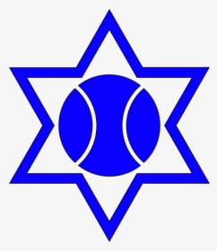 Blue,triangle,symmetry - Cartoon Star Of David, HD Png Download, Free Download