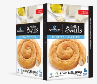 3d Box Phyllo Swirls Usa 840g Cheese - Market Basket Spinach Pie, HD Png Download, Free Download