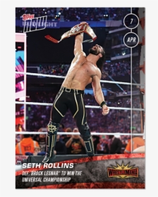 Wwe Topps Now® Card - Seth Rollins Wrestlemania 35 Attire, HD Png Download, Free Download