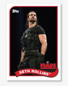 2018 Topps Wwe Heritage Seth Rollins Base Poster - Seth Rollins 2018 Raw, HD Png Download, Free Download