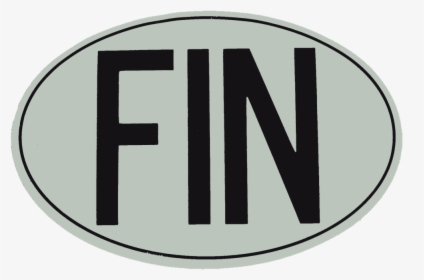 Fin International Vehicle Registration Oval - Fin, HD Png Download, Free Download