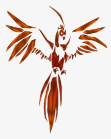 Clip Art Phenix Bird - Phoenix Bird With White Background, HD Png Download, Free Download