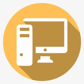 Icon Of A Desktop Computer - Computer Lab Icon Png, Transparent Png, Free Download