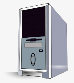 Desktop Pc Tower Vector Image Clipart - Computer Case Clipart Png, Transparent Png, Free Download