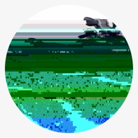 Glitchatron - Glitched Circle Png, Transparent Png, Free Download