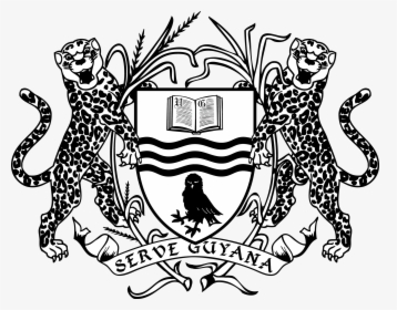 University Of Guyana Black And White - Coat Of Arms Of Malawi, HD Png Download, Free Download