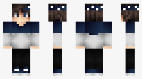 Skin For Minecraft Pe All Black, HD Png Download, Free Download