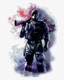 Model Image T Shirt - Smoke From Rainbow Six Siege, HD Png Download, Free Download