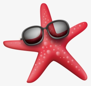 Wearing Sunglasses Sea Starfish Png File Hd Clipart - Starfish Png, Transparent Png, Free Download