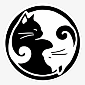 Yin Yang Cats - Cat Yin Yang Png, Transparent Png, Free Download