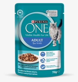 Adult With Succulent Ocean Fish In Gravy Wet Pouch - Purina One, HD Png Download, Free Download