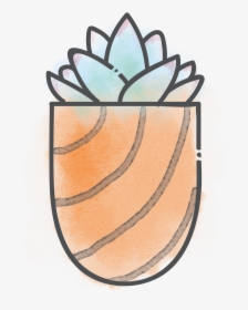 Ghost Plant - Draw A Succulent Easy, HD Png Download, Free Download