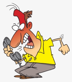 Tired Of No Caller Id Calls There Is A Solution - Angry Customer Clipart, HD Png Download, Free Download