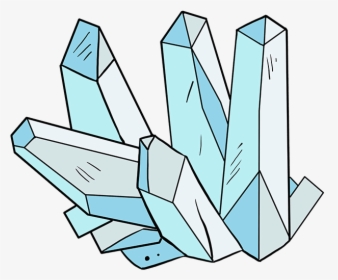 How To Draw Crystals - Easy Drawing Crystal, HD Png Download, Free Download