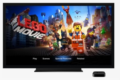 Apple Tv - Lego Movie - Itunes Extras - Itunes Extras, HD Png Download, Free Download