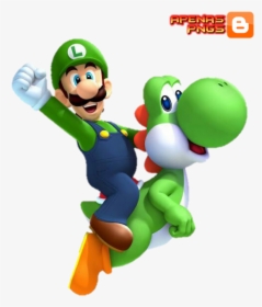 Luigi E Yoshi Run Render - Luigi Mario, HD Png Download, Free Download
