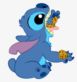 Biscuits Art Eating Stitch Fish Png Download Free - Lilo And Stitch Stitch Eating, Transparent Png, Free Download